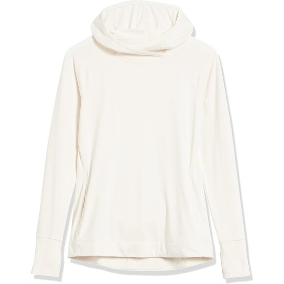 Women's Brushed Tech Stretch Popover Hoodie Plus Size Activewear - Picture 6 of 6